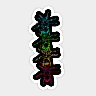 Goliath Birdeater tarantula (Theraphosa blondi) rainbow Sticker